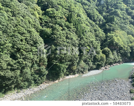 Kurobe valley river Kurobe valley river 58483073