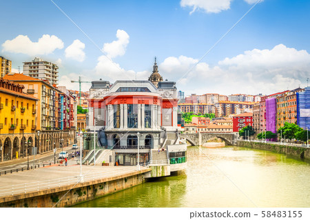 old town of Bilbao, Spain old town of Bilbao, Spain 58483155