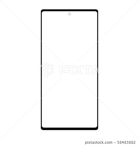 Smartphone icon on white background vector Smartphone icon on white background vector 58483882