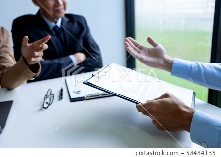 Businessman group in office, young asian people Businessman group in office, young asian people 58484135