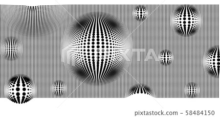 abstract background with distorted circles shapes 58484150