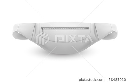 Waist bag, white belt pouch, sport fanny pack 3D 58485910