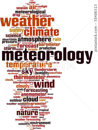 Meteorology word cloud Meteorology word cloud 58486313