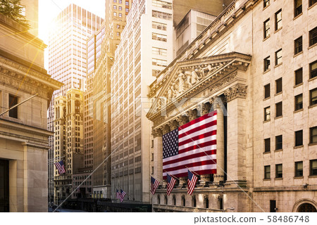 Wall street in New York Wall street in New York 58486748