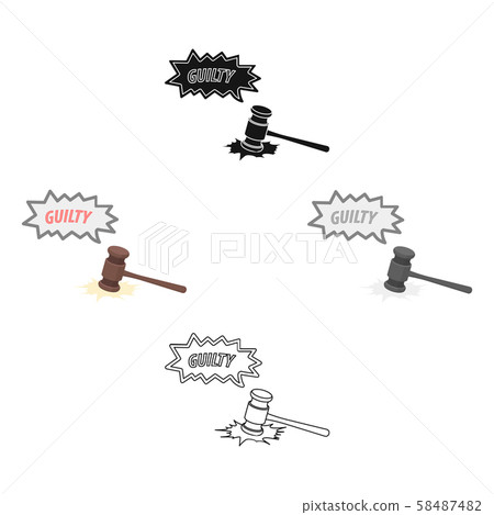 Justice and sentence. E-commerce single icon in cartoon,black style vector symbol stock illustration 58487482