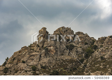 Rocks in Guadarama mountain   Madrid Spain 58488369