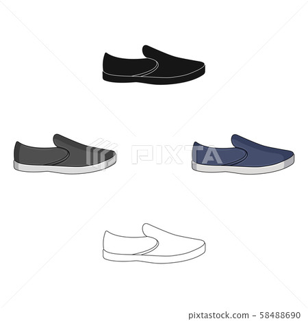 Blue men summer espadrilles . Summer comfortable shoes on the bare feet for everyday wear.Different Blue men summer espadrilles . Summer comfortable shoes on the bare feet for everyday wear.Different 58488690