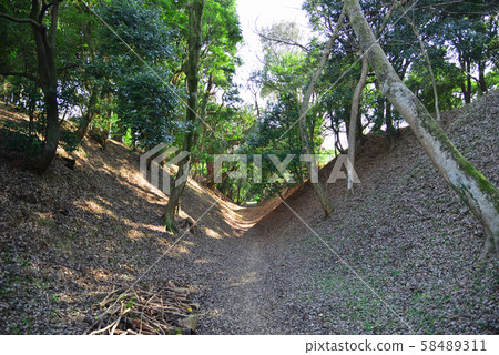 Sky moat in Odawara Shiroyama Park 58489311