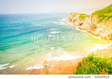 Zumaia coast, Pais Vasco Spain 58489828
