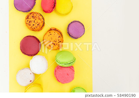 Fresh macaroon confection Fresh macaroon confection 58490190