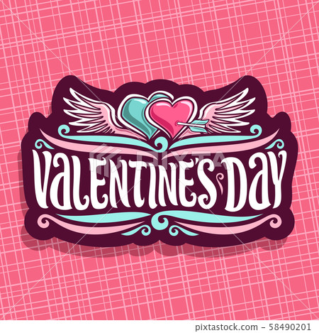 Vector logo for St. Valentine's Day 58490201