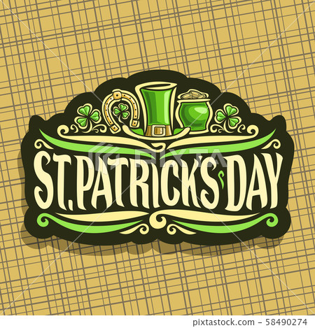 Vector logo for Saint Patricks Day 58490274