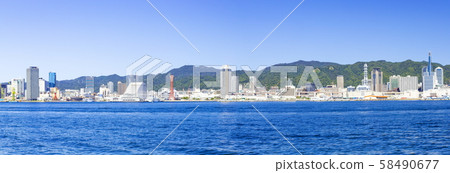 水島中央區神戶市神戶港的秋天 58490677