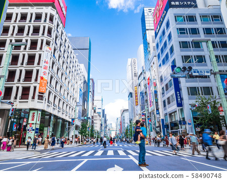 假日銀座行人天堂開始 58490748