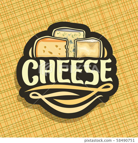 Vector logo for Cheese Vector logo for Cheese 58490751