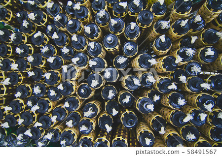 bamboo oil lamps for eid ul Fitr Celebration. bamboo oil lamps for eid ul Fitr Celebration. 58491567