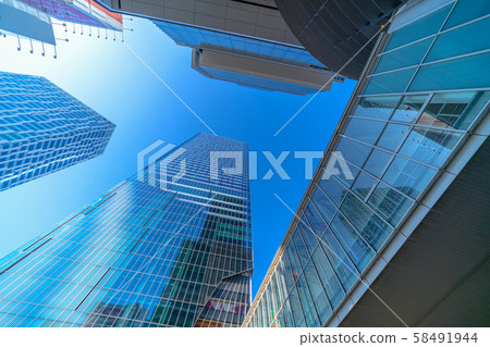 澀谷溪，澀谷流，日本澀谷爭奪廣場（至第一階段開幕）中的東京城市景觀 58491944