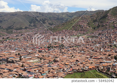 View from Cusco city, Sacsayhuaman View from Cusco city, Sacsayhuaman 58492042
