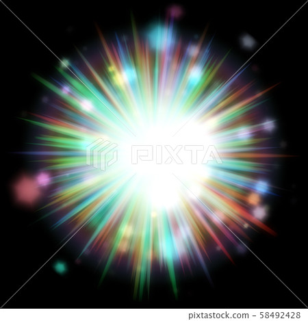 Colorful Light Burst 58492428