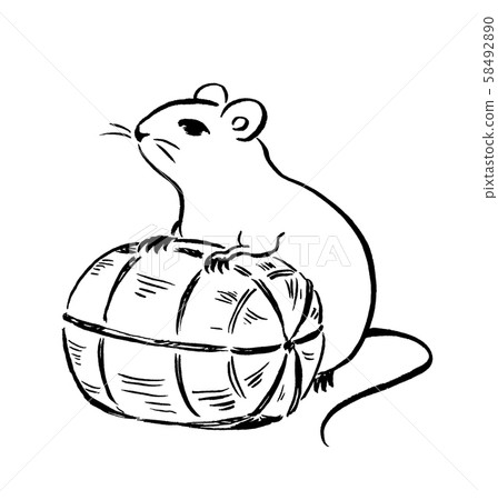 Rat and rice bran - Stock Illustration [58492890] - PIXTA
