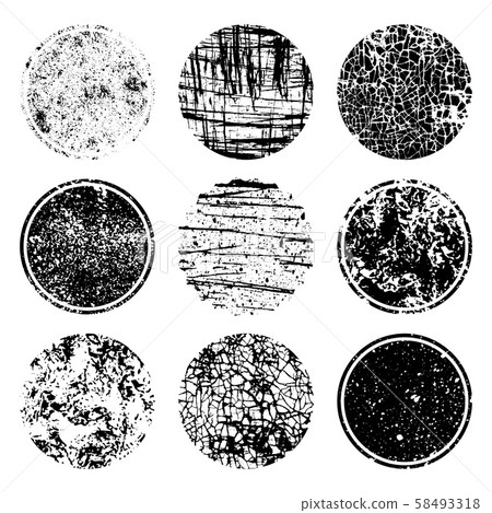 Grunge post Stamps Collection, circles. Banners, logos, Icons, l Grunge post Stamps Collection, circles. Banners, logos, Icons, l 58493318