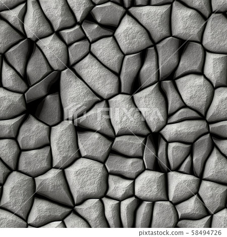 cobble stones irregular mosaic pattern light grey cobble stones irregular mosaic pattern light grey 58494726