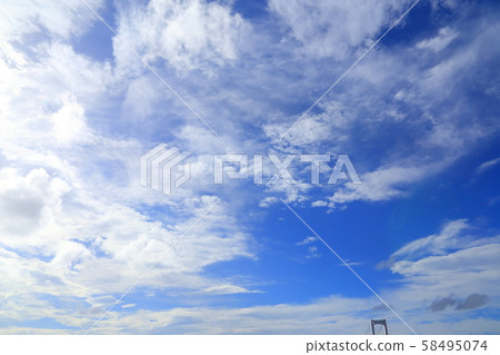 禦台場秋天的天空圖像（照片） 58495074