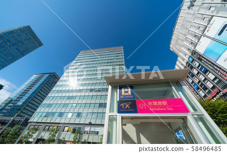 東京都市風景在日本我在東京看秋葉原駐地 58496485