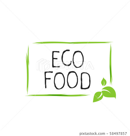 Gluten free food label and high quality product badges. Bio Ecohealthy organic, 100 bio and natural 58497857