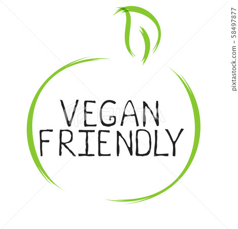 Vegan friendly label and high quality product badges. Bio Home made food Organic product Pure 58497877
