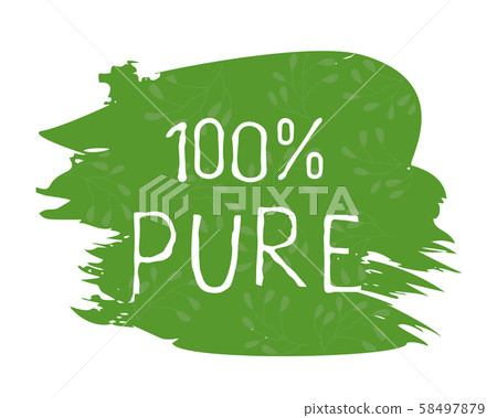 Organic product label and high quality product badges. Bio Pure healthy Eco food organic, bio and 58497879