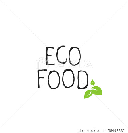 Eco food label and high quality product badges. Bio healthy organic, 100 bio and natural product Eco food label and high quality product badges. Bio healthy organic, 100 bio and natural product 58497881