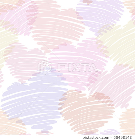 Heart seamless background. colored heart pattern. transparent romantic texture Heart seamless background. colored heart pattern. transparent romantic texture 58498148