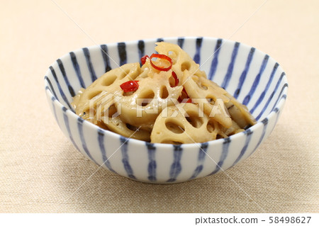 Fried lotus root, fried vegetables 58498627