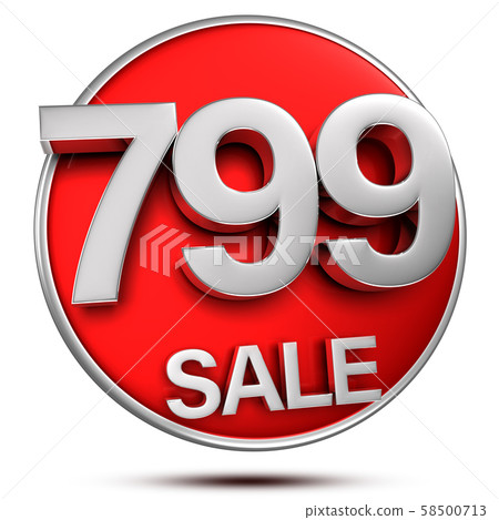 799 sale 3d. - Stock Illustration [58500713] - PIXTA