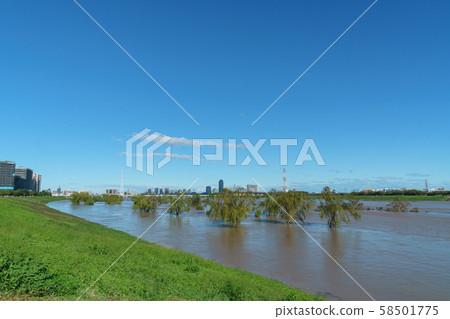 Arakawa (Nitta, Adachi-ku) which increased water 58501775