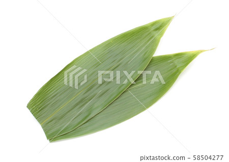 Bamboo leaves, leaves, cooking underlay 58504277