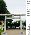 Torii at Senba Asama Shrine (Kawagoe City, Saitama) 58504467