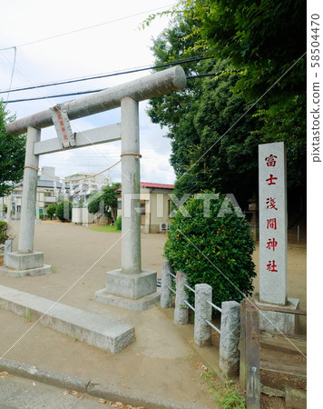 Senba淺間神社的Torii(埼玉縣川越市) Senba淺間神社的Torii(埼玉縣川越市) 58504470