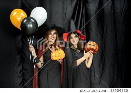 Halloween costumes Teenager young adult girl in Halloween costumes Teenager young adult girl in 58504586