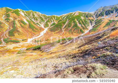 Autumn Murodo superb view colored leaves [Toyama Prefecture] 58505040
