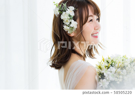 年輕女子(新娘,婚紗,新娘形象 年輕女子(新娘,婚紗,新娘形象 58505220