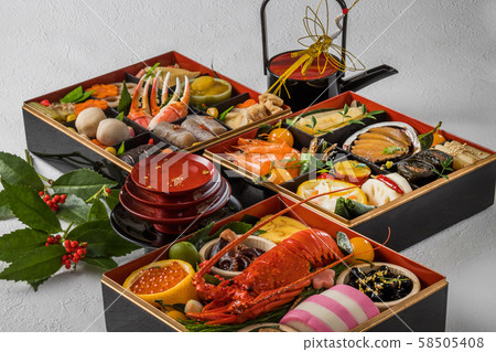 一般日本新年菜（osechi） 58505408