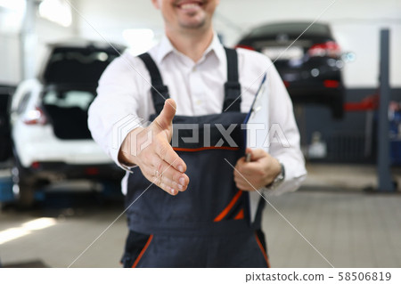 Hardworking male hand 58506819