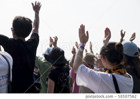 Landscape of rock festival Landscape of rock festival 58507562