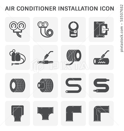 air conditioner icon air conditioner icon 58507682