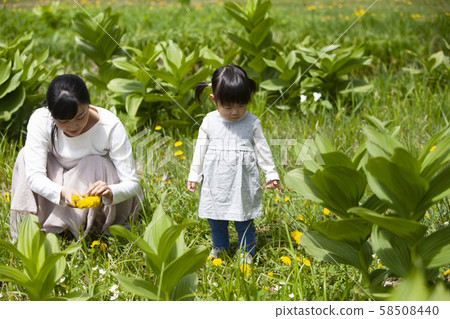 Children playing in nature 58508440