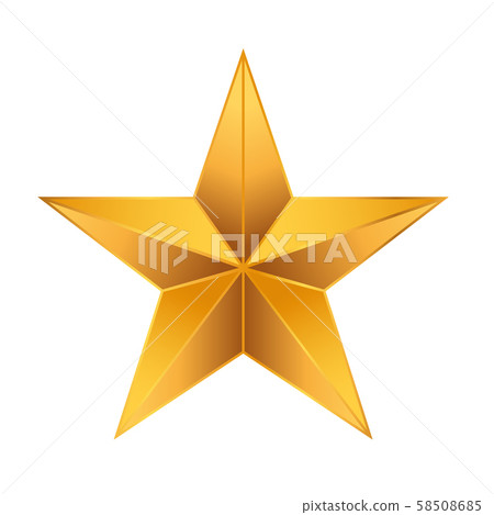 3d star gradient icon isolated on white...-插圖素材 [58508685] - PIXTA圖庫