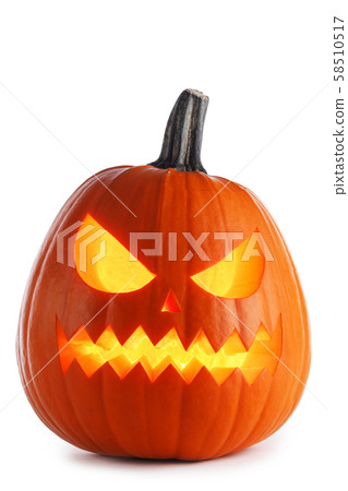 Halloween Pumpkin on white Halloween Pumpkin on white 58510517