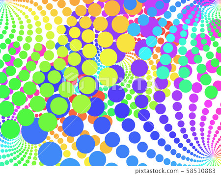 Multicolored abstract of object in white background 58510883